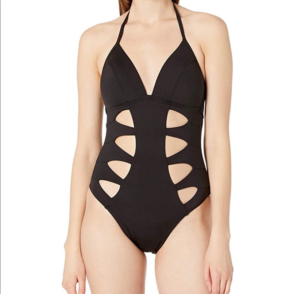 Kenneth Cole-TummyControl PushUp OnePiece Swimsuit